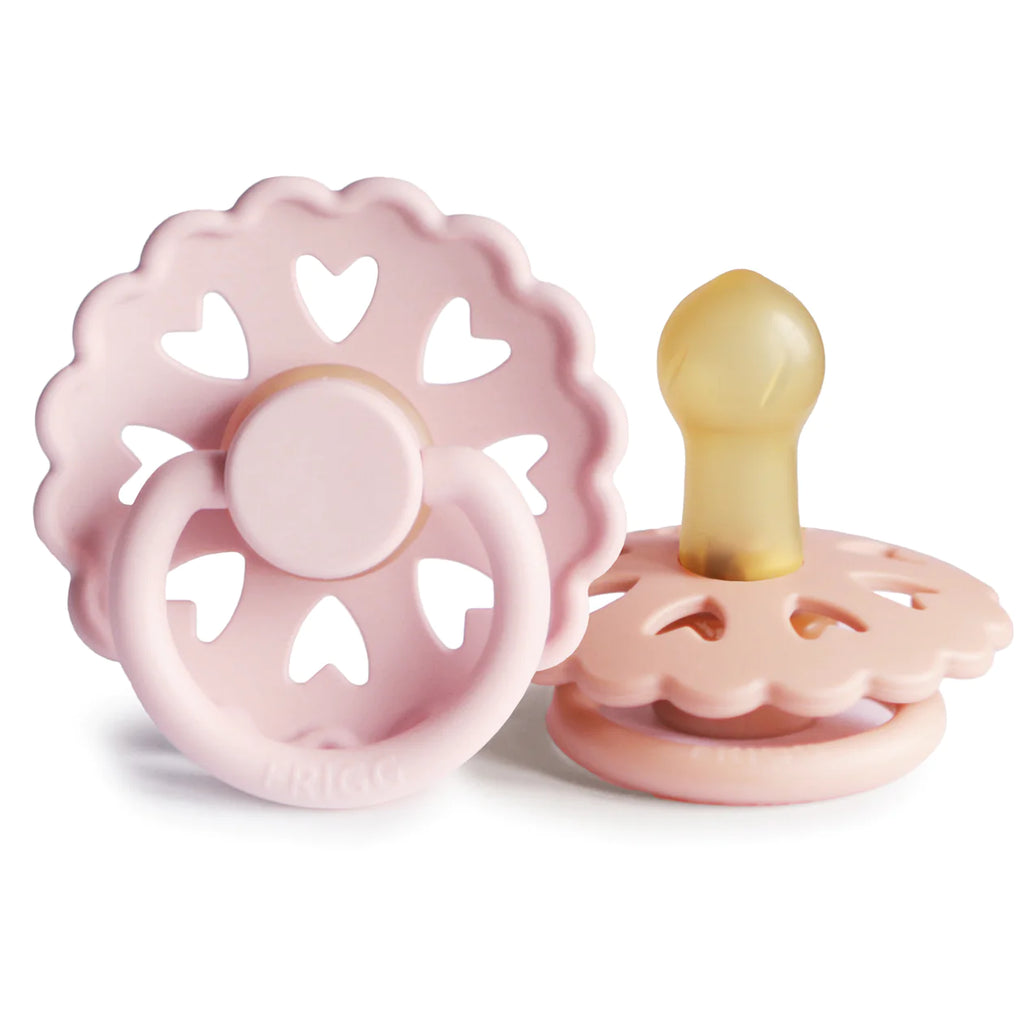 FRIGG Andersen Natural Rubber Baby Pacifier (Pretty in Peach / Primrose)