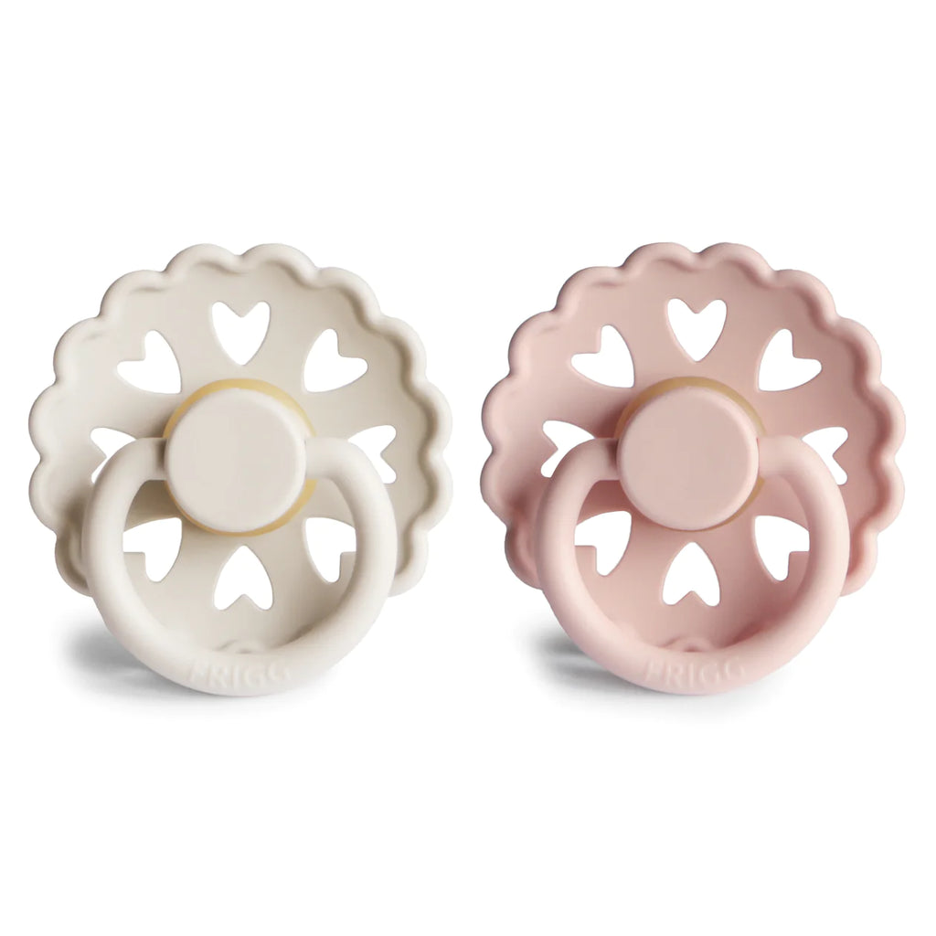 FRIGG Andersen Natural Rubber Baby Pacifier (Cream / Blush)