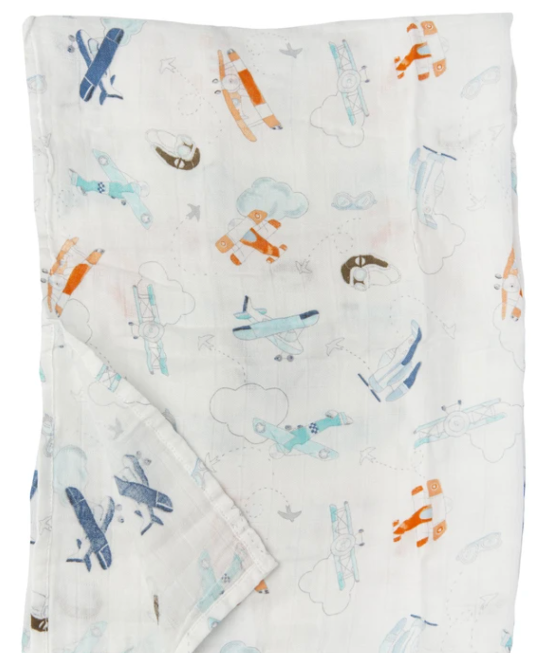 Sábana de Muselina/Swaddle Blanket- AVIONES