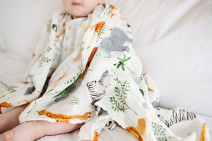 Sábana de Muselina/Swaddle Blanket- SAFARI