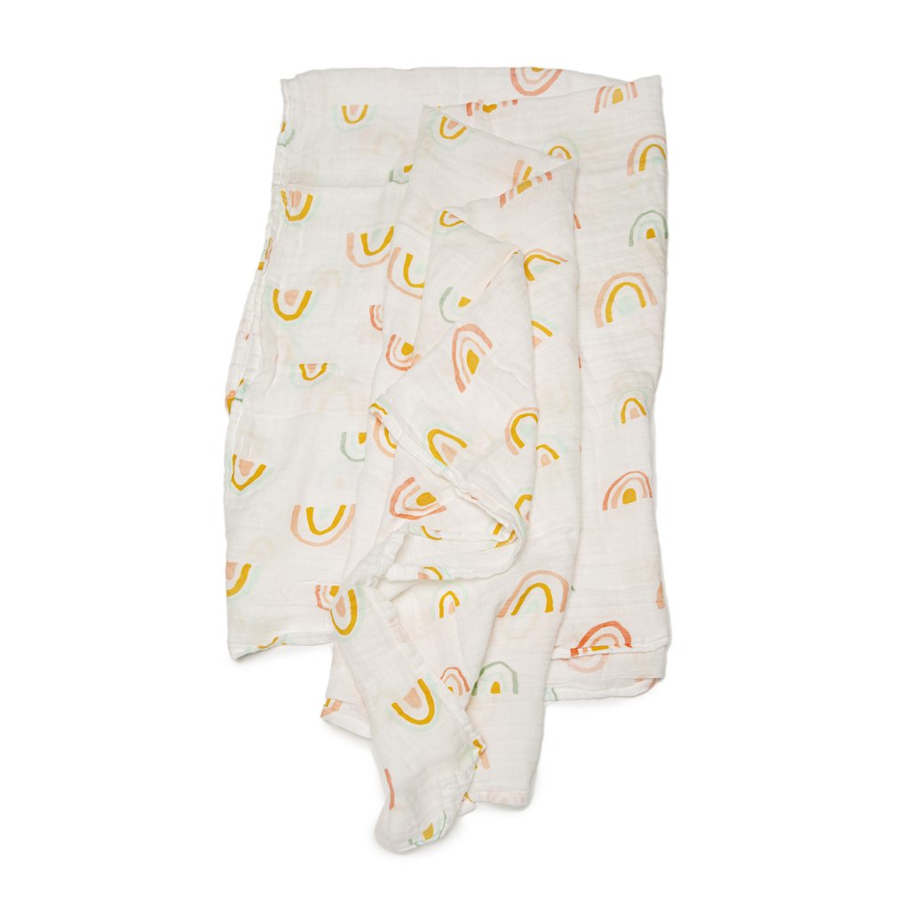 Sábana de Muselina/Swaddle Blanket- ARCOIRIS PASTEL