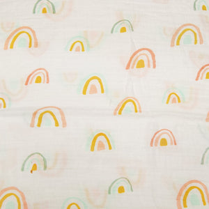 Sábana de Muselina/Swaddle Blanket- ARCOIRIS PASTEL