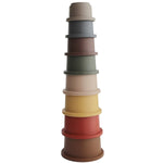 Mushie - Tazas Apilables / Stacking Cups - Colores Retro
