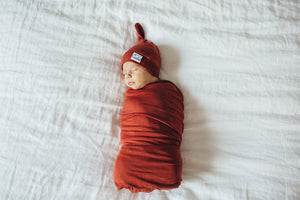 Set Swaddle/Sábana multiusos- RUST