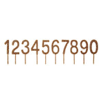 Number Cake Toppers - Gold