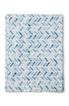 Sábana de Muselina/Swaddle Blanket- Azul Chevron