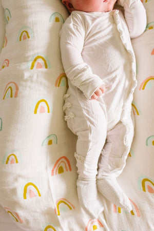 Sábana de Muselina/Swaddle Blanket- ARCOIRIS PASTEL